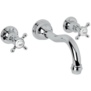 RU3791XAPCTO2/RU3261R2 Edwardian Wall Mount Bathroom Faucet Bathroom Faucet - Polished Chrome