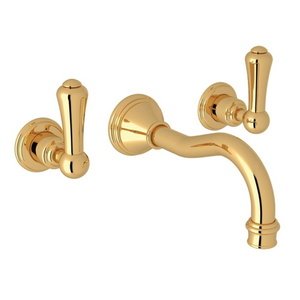 RU3793LSEGTO2/RU3260R2 Georgian Era Wall Mount Bathroom Faucet Bathroom Faucet - English Gold