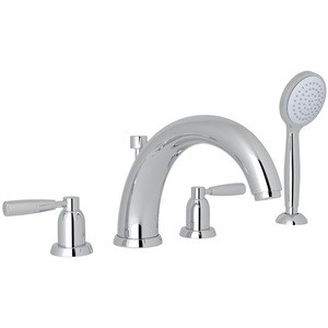 RU3848LSAPC Holborn Deck Mount With Handshower Tub Faucet - Polished Chrome