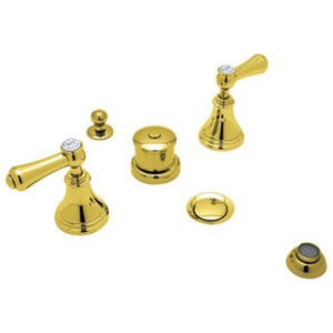 RU3970LSPEG Georgian Era Vertical Spray Bidet Faucet - English Gold