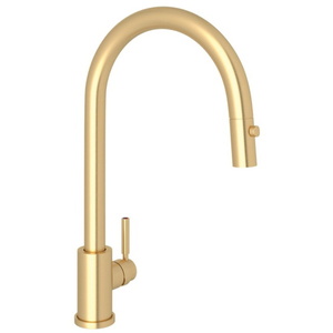 RU4044SEG2 Holborn Pull-Out Spray Kitchen Faucet - Satin English Gold RU4044SEG2 Holborn Pull-Out Spray Kitchen Faucet - Satin English Gold