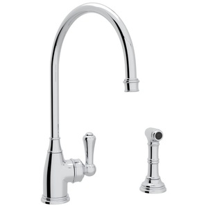 RU4702APC2 Georgian Era Single Handle Kitchen Faucet - Polished Chrome