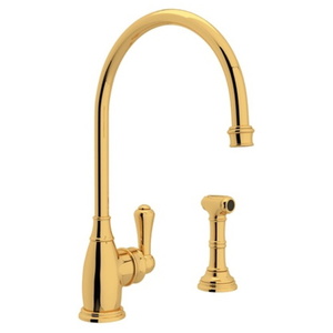 RU4702EG2 Georgian Era Single Handle Kitchen Faucet - English Gold