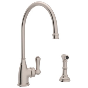 RU4702STN2 Georgian Era Single Handle Kitchen Faucet - Satin Nickel