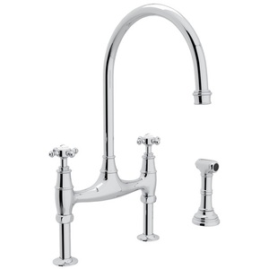 RU4718XAPC2 Georgian Era Two-Handle Kitchen Faucet - Polished Chrome