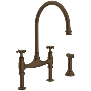 RU4718XEB2 Georgian Era Two-Handle Kitchen Faucet - English Bronze