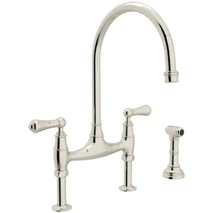 RU4719LPN2 Georgian Era Two-Handle Kitchen Faucet - Polished Nickel