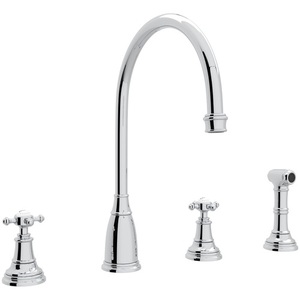 RU4735XAPC2 Georgian Era Two-Handle Kitchen Faucet - Polished Chrome