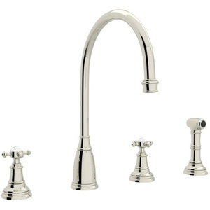 RU4735XPN2 Georgian Era Two-Handle Kitchen Faucet - Polished Nickel