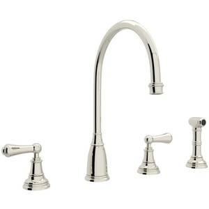 RU4736LPN2 Georgian Era Two-Handle Kitchen Faucet - Polished Nickel