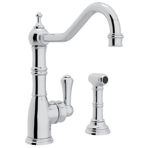 RU4746APC2 Edwardian Single Handle Kitchen Faucet - Polished Chrome