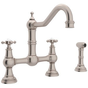 RU4755XSTN2 Edwardian Two-Handle Kitchen Faucet - Satin Nickel