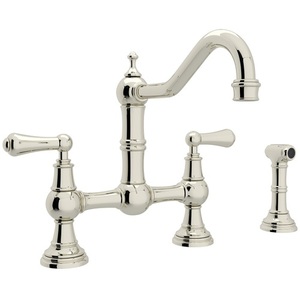 RU4756LPN2 Edwardian Two-Handle Kitchen Faucet - Polished Nickel