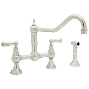 RU4764LPN2 Edwardian Two-Handle Kitchen Faucet - Polished Nickel RU4764LPN2 Edwardian Two-Handle Kitchen Faucet - Polished Nickel