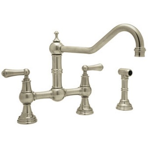 RU4764LSTN2 Edwardian Two-Handle Kitchen Faucet - Satin Nickel