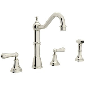 RU4776LPN2 Edwardian Two-Handle Kitchen Faucet - Polished Nickel