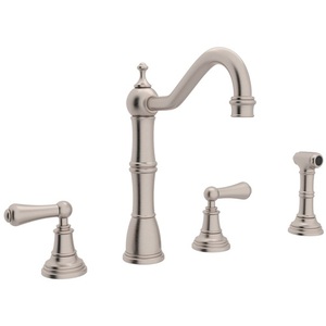 RU4776LSTN2 Edwardian Two-Handle Kitchen Faucet - Satin Nickel