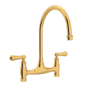 RU4791LEG2 Georgian Era Two-Handle Kitchen Faucet - English Gold