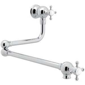 RU4798XAPC2 Georgian Era Pot Filler Kitchen Faucet - Polished Chrome