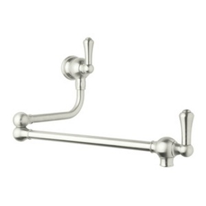 RU4799LSPN2 Georgian Era Pot Filler Kitchen Faucet - Polished Nickel