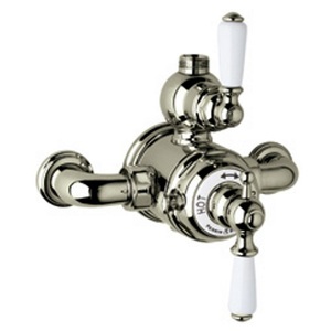 RU5550LSTN Edwardian Thermostatic/Volume Control Custom Shower Valve - Satin Nickel