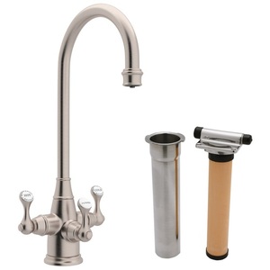 RUKIT1220LSSTN2 Georgian Era Water Filtration Faucet Kitchen Faucet - Satin Nickel