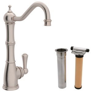 RUKIT1621LSTN2 Edwardian Beverage Faucet Kitchen Faucet - Satin Nickel