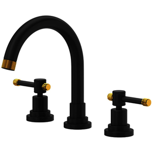 RCP08D3ILMBU Campo 8'' Widespread Bathroom Faucet - Matte Black/Unlacquered Brass RCP08D3ILMBU Campo 8'' Widespread Bathroom Faucet - Matte Black/Unlacquered Brass
