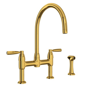 RU4273LSULB2 Holborn Two-Handle Kitchen Faucet - Unlacquered Brass