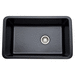 Rohl R630763 Matte Black Single Bowl Kitchen Sink