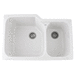 Rohl R633700 White Undermount Double Bowl Kitchen Sink