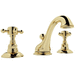 Rohl RA1408XMULB2 Unlacquered Brass 8'' Widespread Bathroom Sink Faucet