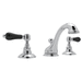 Rohl RA1408LPBKULB2 Unlacquered Brass 8'' Widespread Bathroom Sink Faucet