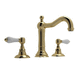 Rohl RA1409LPULB2 Unlacquered Brass 8'' Widespread Bathroom Sink Faucet