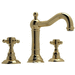 Rohl RA1409XMULB2 Unlacquered Brass 8'' Widespread Bathroom Sink Faucet