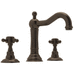 Rohl RA1409XMTCB2 Tuscan Brass 8'' Widespread Bathroom Sink Faucet
