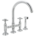 Rohl RA1461XMWSAPC2 Polished Chrome Two Handle Kitchen Faucet