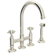 Rohl RA1461XMWSPN2 Polished Nickel Two Handle Kitchen Faucet