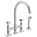 Rohl RA1461XWSAPC2 Polished Chrome Two Handle Kitchen Faucet