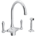 Rohl RA1676LMWSAPC2 Polished Chrome Two Handle Kitchen Faucet