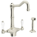 Rohl RA1679LPWSPN2 Polished Nickel Two Handle Kitchen Faucet