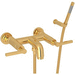 Rohl RA2202LMIB Italian Brass Wall Mount Tub Faucet