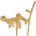 Rohl RA2202XMIB Italian Brass Wall Mount Tub Faucet
