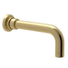 Rohl RA2203ULB Unlacquered Brass Tub Spout
