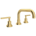 Rohl RA2218LMULB2 Unlacquered Brass 8'' Widespread Bathroom Sink Faucet