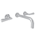 Rohl RA2307LMAPCTO2/RA5039L Polished Chrome Wall Mount Bathroom Sink Faucet