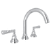 Rohl RA2328LMAPC2 Polished Chrome 8'' Widespread Bathroom Sink Faucet