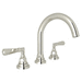 Rohl RA2328LMPN2 Polished Nickel 8'' Widespread Bathroom Sink Faucet