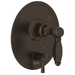 Rohl RA2410NLHTCB Tuscan Brass Non-Thermostatic Valve Trim