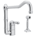 Rohl RA360811LMWSAPC2 Polished Chrome Single Handle Kitchen Faucet